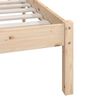 vidaXL Cadre de lit sans matelas bois massif 140x190 cm