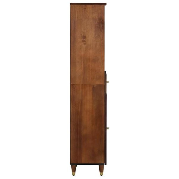 vidaXL Buffet marron miel 38 x 33 x 160 cm Bois de mangue massif