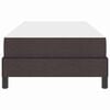 vidaXL Lit &agrave; ressorts avec matelas Marron fonc&eacute; 80 x 200 cm tissu
