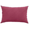 vidaXL Coussins de canapé 2 pcs Bordeaux 60 x 40 cm