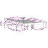 vidaXL Cadre de lit sans matelas blanc 120x190 cm bois de pin massif