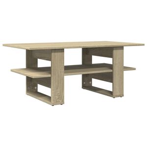 vidaXL Table basse ch&ecirc;ne sonoma 102x55x42 cm bois d'ing&eacute;nierie
