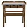 Esschert Design Table de rempotage avec tiroirs marron