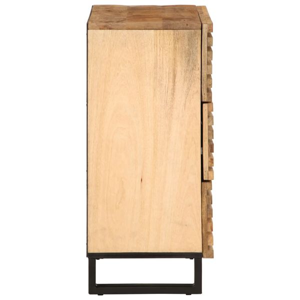 vidaXL Buffet 60x34x75 cm bois de manguier massif brut