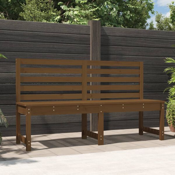 vidaXL Banc de jardin marron miel 157,5 cm bois de pin massif