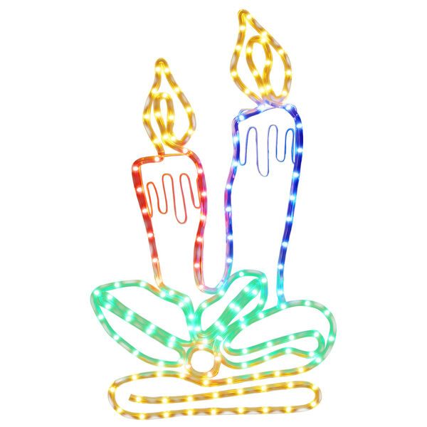 vidaXL Figurine de bougies de No&euml;l avec 144 LED 70x42 cm