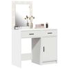 vidaXL Table de Toilette avec tiroir 2 pcs Blanc 50 x 41 x 135 cm