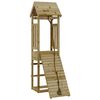 vidaXL Maisonnette de jeu avec mur d'escalade bois de pin impr&eacute;gn&eacute;