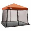 vidaXL Ensemble de Tentes de Camping avec toit 2 pcs Gris et orange
