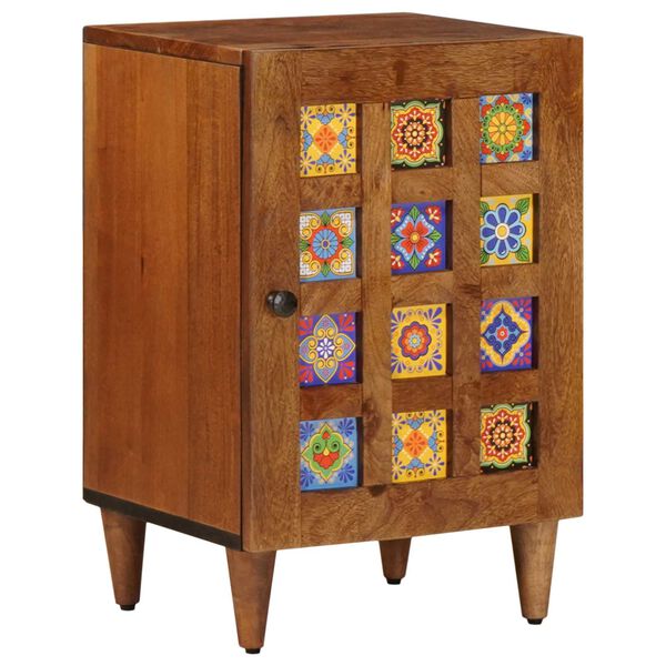 vidaXL Armoire de salle de bain avec stockage Noyer 38 x 33 x 58 cm