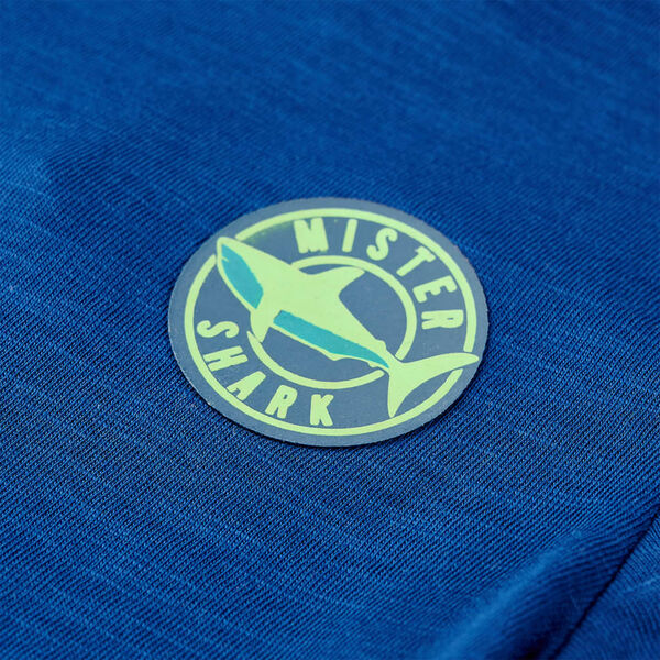 T-shirt pour enfants bleu fonc&eacute; 140