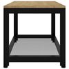 vidaXL Table basse Marron clair et noir 90x45x45 cm MDF et fer