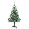 vidaXL Arbre de Noël artificiel floconné de neige avec lumière LED