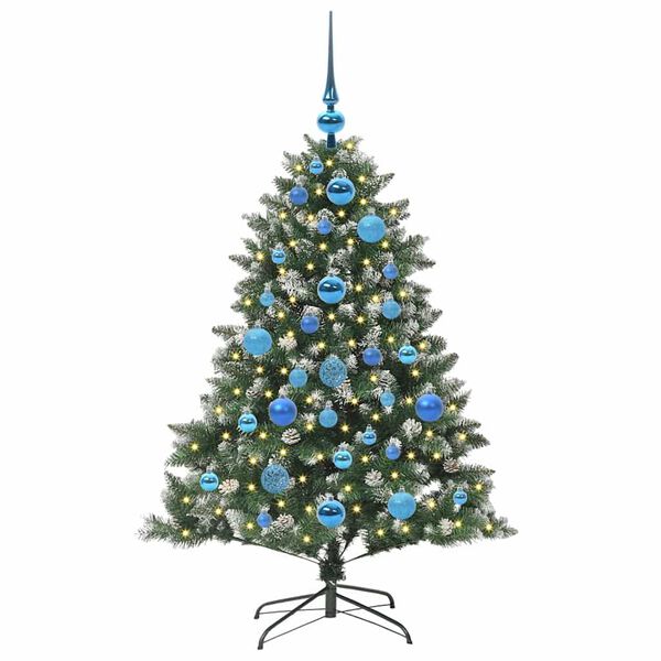vidaXL Sapin de No&euml;l artificiel Vert 120 cm PVC, plastique et acier
