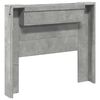 vidaXL T&ecirc;te de lit Gris b&eacute;ton 120 x 16,5 x 103,5 cm Bois d'ing&eacute;nierie
