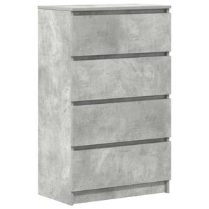 vidaXL Buffet Gris b&eacute;ton 60x35x98,5 cm Bois d'ing&eacute;nierie