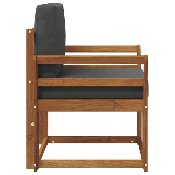 vidaXL Canap&eacute; d&rsquo;ext&eacute;rieur Bois d'acacia massif et polyester Naturel