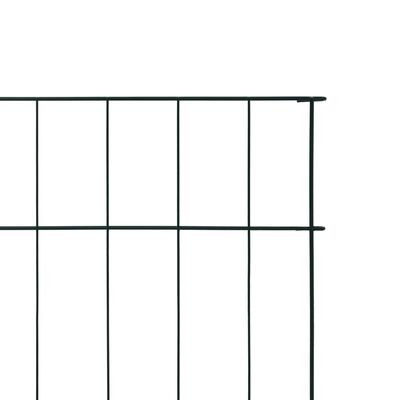 vidaXL Ensemble de clôture de jardin 99,6x79,8 cm vert