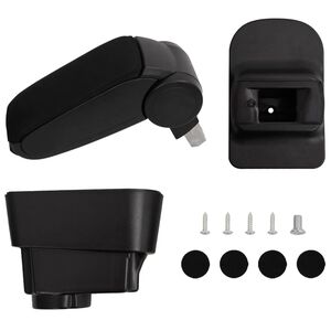 vidaXL Accoudoir de voiture noir 11x35x(32-49) cm ABS