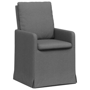 vidaXL Chaises de salle &agrave; manger 2 pcs Gris fonc&eacute; 57 x 67 x 98 cm