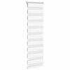 vidaXL Store z&egrave;bre blanc 45x100 cm largeur du tissu 40,9 cm polyester