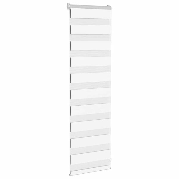 vidaXL Store z&egrave;bre blanc 45x100 cm largeur du tissu 40,9 cm polyester