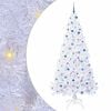 vidaXL Sapin de No&euml;l artificiel avec 300 LED Blanc 240 cm PVC et Acier