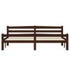 vidaXL Cadre de lit avec 2 tiroirs Marron fonc&eacute; Bois de pin 180x200 cm