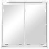 vidaXL Armoire Miroir de Salle de Bain Blanc brillant 60 x 20 x 60 cm