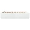 vidaXL Cadre de lit sans matelas blanc 180x200 cm