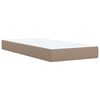 vidaXL Sommier &agrave; lattes de lit avec matelas Cappuccino 80x200 cm