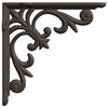 vidaXL Supports d'&eacute;tag&egrave;re murale 12 pc Marron ancien