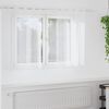 vidaXL Rideau en Voile 2 pcs Blanc 140 x 140 cm Polyester
