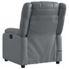 vidaXL Fauteuil de massage inclinable gris similicuir