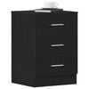 vidaXL Tables de chevet 2 pcs Ch&ecirc;ne noir 38x35x55 cm Bois d'ing&eacute;nierie