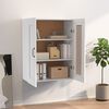 vidaXL Armoire murale suspendue Blanc 69,5x32,5x90 cm