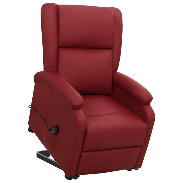 vidaXL Fauteuil Rouge bordeaux Similicuir