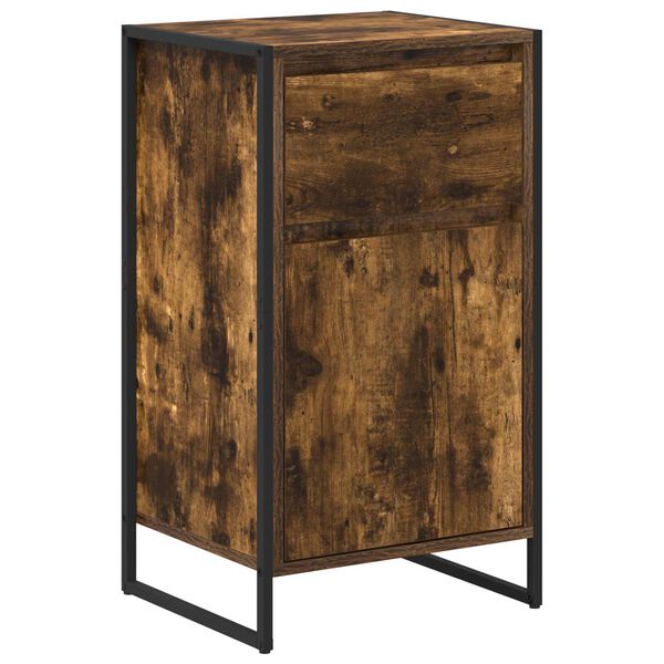 vidaXL Buffet Ch&ecirc;ne Fum&eacute; 81 x 36 x 150.5 cm Bois d'ing&eacute;nierie