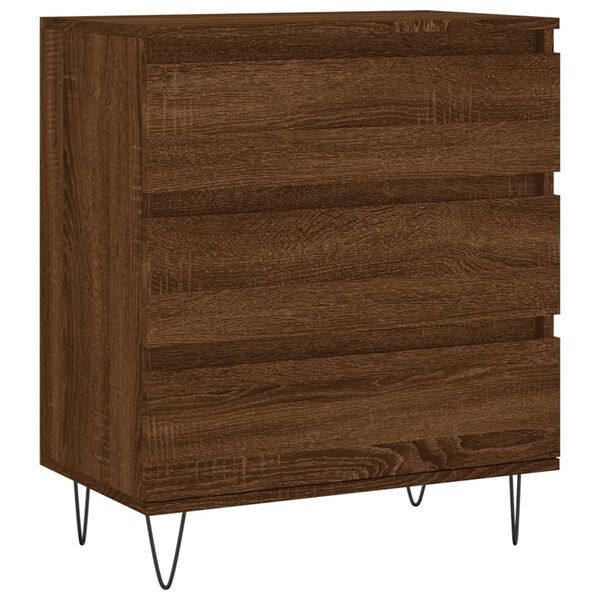 vidaXL Buffet Chêne marron 60x35x70 cm Bois d'ingénierie