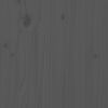 vidaXL T&ecirc;te de lit Gris 196x3x80,5 cm Bois massif de pin