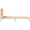 vidaXL Cadre de lit extra long sans matelas 90x210 cm bois massif
