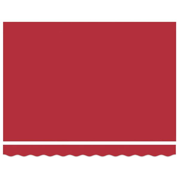 vidaXL Auvent Rétractable Rouge 350 x 250 cm Polyester et métal