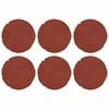 vidaXL Pierre de marchage 6 pc Rouge &Oslash; 45 x 1,8 cm Caoutchouc