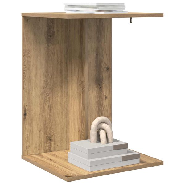 vidaXL Table d'appoint Ch&ecirc;ne artisanal 45 x 40 x 62,5 cm