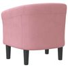 vidaXL Chaise cabriolet rose velours