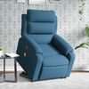 vidaXL Fauteuil de massage inclinable Bleu Velours