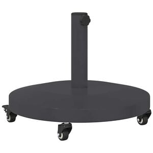 vidaXL Pied de parasol 24.45 kg Gris fonc&eacute; Rond R&eacute;glable