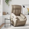 vidaXL Fauteuil inclinable de massage Cappuccino Similicuir