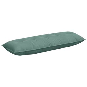 vidaXL Coussin de Dos Vert Mer 140 x 50 cm Tissu en velours c&ocirc;tel&eacute;