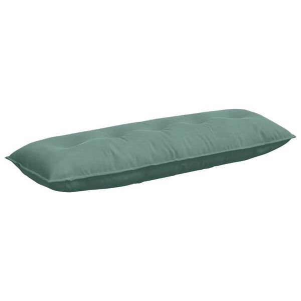 vidaXL Coussin de Dos Vert Mer 140 x 50 cm Tissu en velours c&ocirc;tel&eacute;